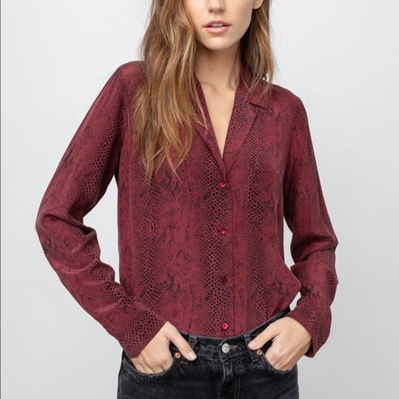 Rails 100% Silk Rebel Button Down - Picture 1 of 4